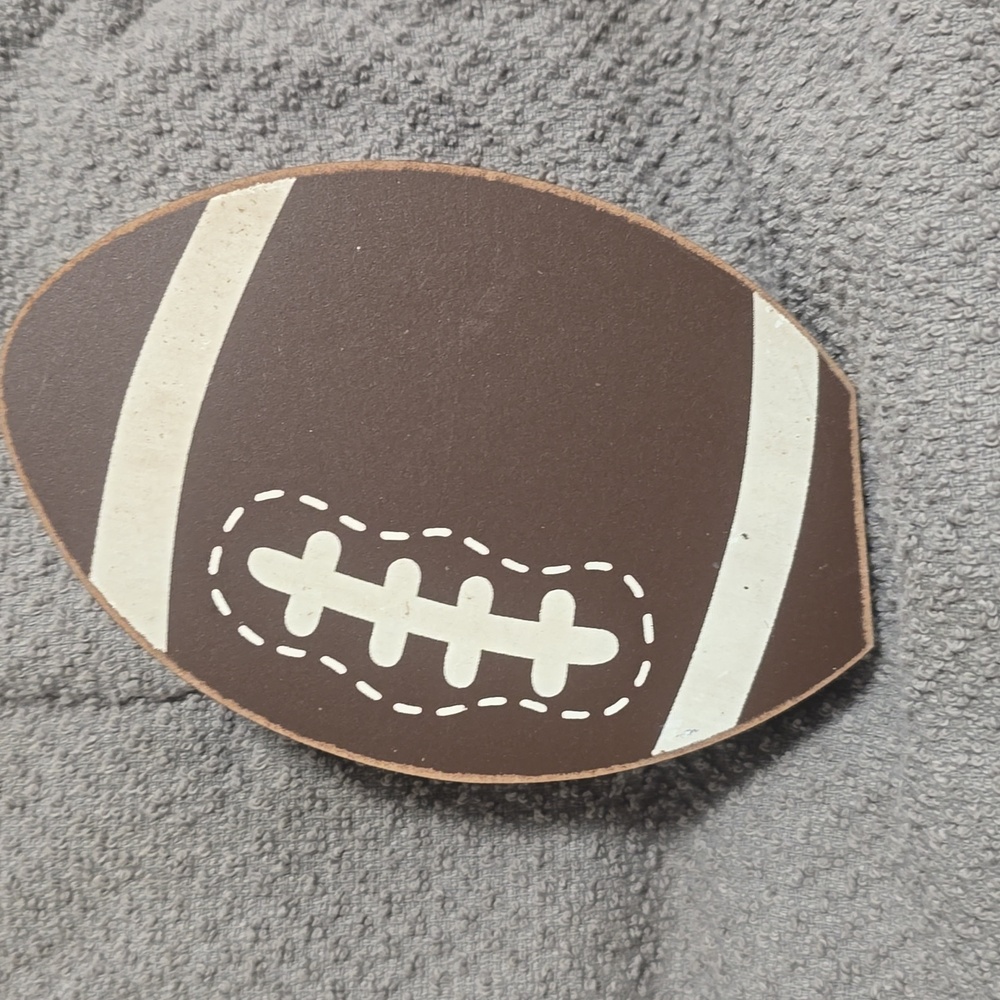 Brown Football-Shaped Decor